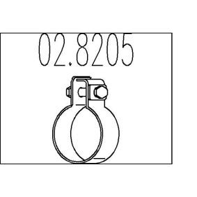 Achetez des Collier d'échappement MTS 02.8205 à prix pour 4,23 €