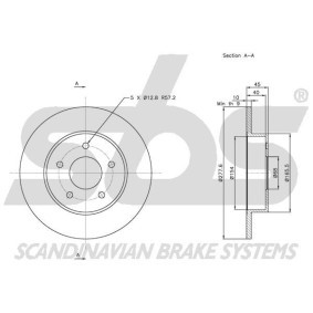 Bremsschlauch für LANCIA von sbs