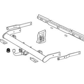 Compre Engate de reboque de BRINK online para Transporter IV Minibus (70B, 70C, 7DB, 7DK, 70J, 70K, 7DC, 7DJ) a preços moderados