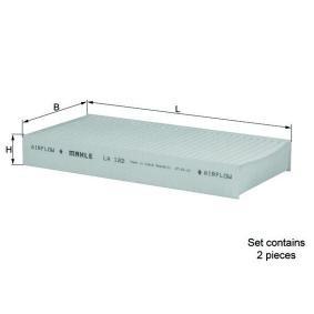 Compre Filtro, ar do habitáculo da MAHLE ORIGINAL LA 122/S a um preço baixo por 14,81 €
