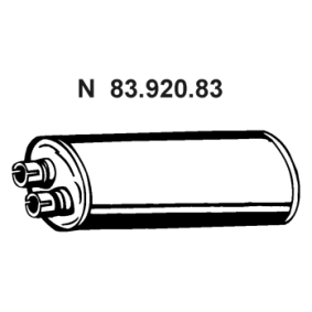 Endschalldämpfer von EBERSPÄCHER 83.920.83
