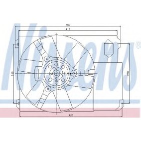 Køb Køleventilator af NISSENS 85021 til den lave pris 951,12 DKK