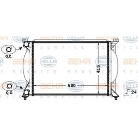 Achetez des Radiateur du moteur HELLA 8MK 376 766-264 à prix pour 123,49 €