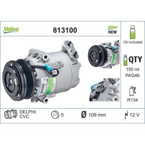 Klimakompressor 813100 von VALEO günstig für 291,95 € online kaufen