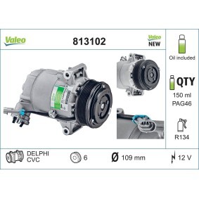 Klimakompressor 813102 von VALEO günstig für 253,40 € online kaufen