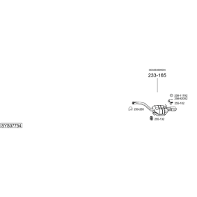 Køb Mellempotte af BOSAL 291-747 til den lave pris 1068,23 DKK