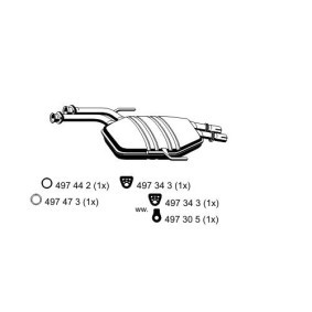 Vorschalldämpfer 375030