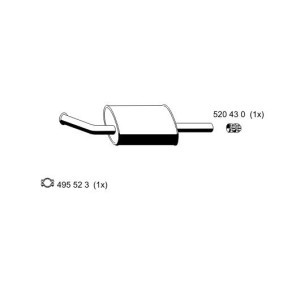Acquista Marmitta centrale da ERNST 520041 a buon mercato per soli 69,32 €