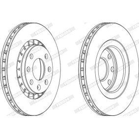 Acquista Disco freno da FERODO DDF587-1 a buon mercato per soli 280,26 €