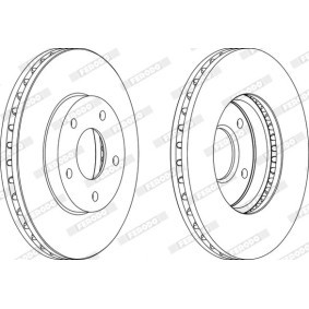 Bremsscheibe DDF401-1 von FERODO günstig für 37,90 € online kaufen