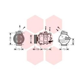 Acquista Compressore aria condizionata da VAN WEZEL 0300K349 a buon mercato per soli 806,75 €