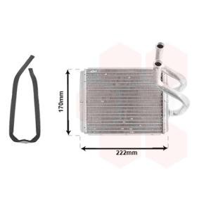 Acquista Scambiatore calore per riscaldamento abitacolo da VAN WEZEL 83006170 a buon mercato per soli 69,08 €