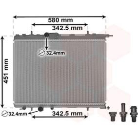 Achetez des Radiateur du moteur VAN WEZEL 40002001 à prix pour 111,86 €