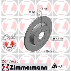 Bremsscheibe 250.1354.20 von ZIMMERMANN günstig für 39,93 € online kaufen