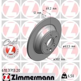 Bremsscheibe 610.3713.20 von ZIMMERMANN günstig für 49,59 € online kaufen
