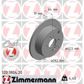 Bremsscheibe 320.3804.20 von ZIMMERMANN günstig für 43,08 € online kaufen