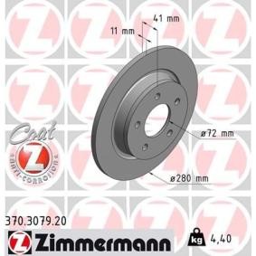 Bremsscheibe 370.3079.20 von ZIMMERMANN günstig für 40,80 € online kaufen