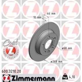 Bremsscheibe 600.3210.20 von ZIMMERMANN günstig für 32,39 € online kaufen