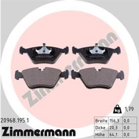 Acquista Kit pastiglie freni da ZIMMERMANN 20968.195.1 a buon mercato per soli 40,99 €