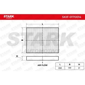 Compre Filtro de habitáculo de STARK online para B10 Ranchera familiar (E39) a precios moderados