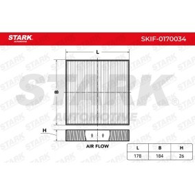 Achetez des Filtre d'habitacle STARK SKIF-0170034 à prix pour 6,32 €