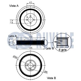 Achetez des Kit de distribution + pompe à eau de chez RUVILLE en ligne pour Frontera Mk II (B) SUV (U99) à prix modérés