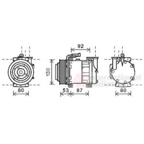 Klimakompressor 0100K122 für 156 (932) für 846,56 CHF