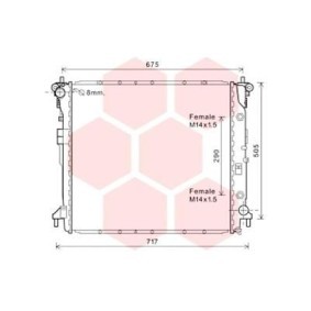 Kühler, Motorkühlung 81002124 für RODIUS für 478,21 CHF