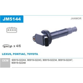 Zündspule JM5144 von JANMOR günstig für 41,80 € online kaufen