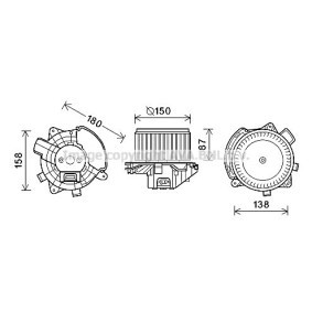 Köp Elektrisk motor, kupéfläkt av PRASCO FT8409 till det låga priset 1806,39 kr