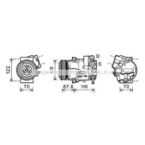 Klimakompressor OLK605 für CHEVROLET