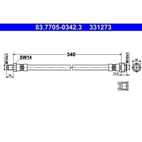 Comprar Latiguillo de freno de ATE 83.7705-0342.3 a bajo precio de 18,06 €