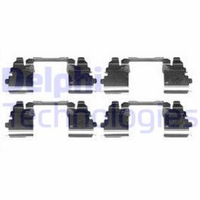 Achetez des Kit d'accessoires, plaquette de frein à disque DELPHI LX0572 à prix pour 19,01 €