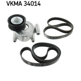 Comprar Juego de correas trapeciales poli V de SKF VKMA 34014 a bajo precio de 73,05 €
