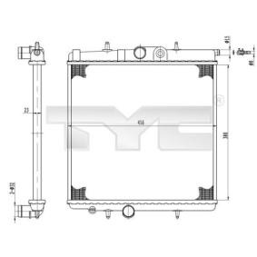 Achetez des Radiateur du moteur TYC 726-0017-R à prix pour 86,69 €