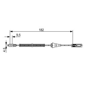 Handbremsseil 1 987 482 449 von BOSCH günstig für 12,62 € online kaufen