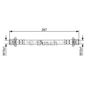Bremsschlauch für SUBARU von BOSCH