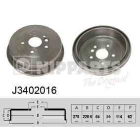 Comprar Tambor de freno de NIPPARTS J3402016 a bajo precio de 48,14 €