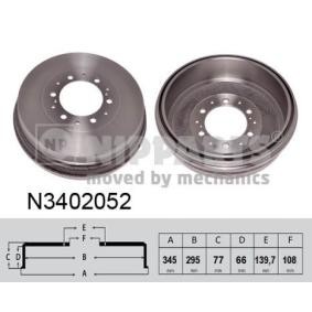 Comprar Tambor de freno de NIPPARTS N3402052 a bajo precio de 97,84 €