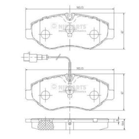 Bremsbeläge N3601100 für RENAULT TRUCKS