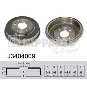 Comprar Tambor de freno de NIPPARTS J3404009 a bajo precio de 48,21 €