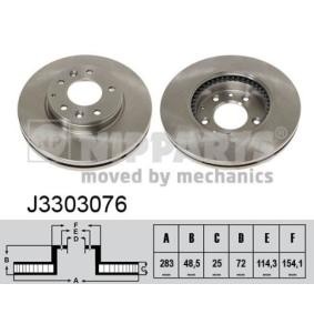 MAZDA Bremsscheibe von NIPPARTS