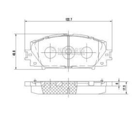 Achetez des Plaquettes de frein NIPPARTS N3602127 à prix pour 35,43 €