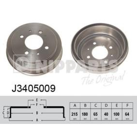 Comprar Tambor de freno de NIPPARTS J3405009 a bajo precio de 40,18 €