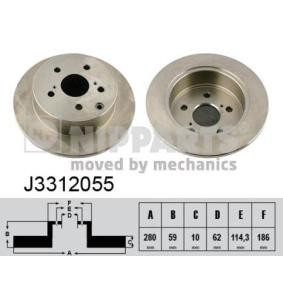 Achetez des Disque de frein NIPPARTS J3312055 à prix pour 45,15 €