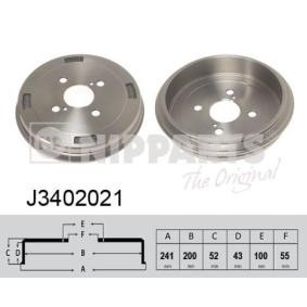 Comprar Tambor de freno de NIPPARTS J3402021 a bajo precio de 38,31 €