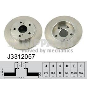 Achetez des Disque de frein NIPPARTS J3312057 à prix pour 37,68 €