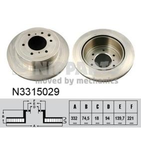 Bremsscheibe von NIPPARTS