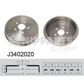 Comprar Tambor de freno de NIPPARTS J3402020 a bajo precio de 49,22 €