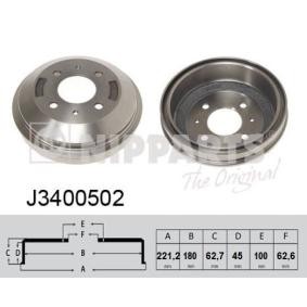 Comprar Tambor de freno de NIPPARTS J3400502 a bajo precio de 32,96 €